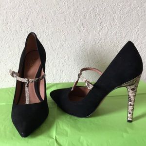 Coach Black Suede Heels